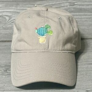 Mickey Mouse Cactus Cap Hat Strap Back Slouch Baseball Khaki Adult Adjustable